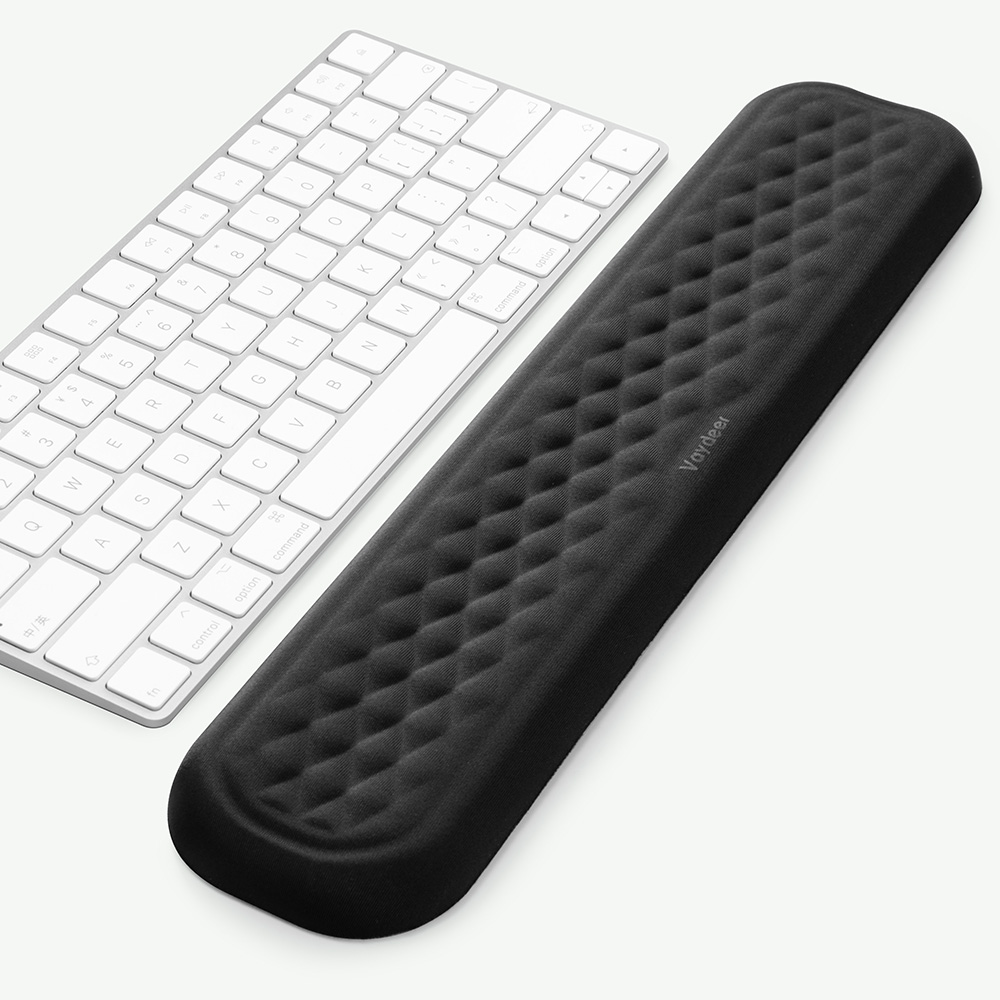 Keyboard and Mouse Wrist Rest Pad Padded Memory Foam Hand Rest Support for Office, Computer, Laptop: WHITE