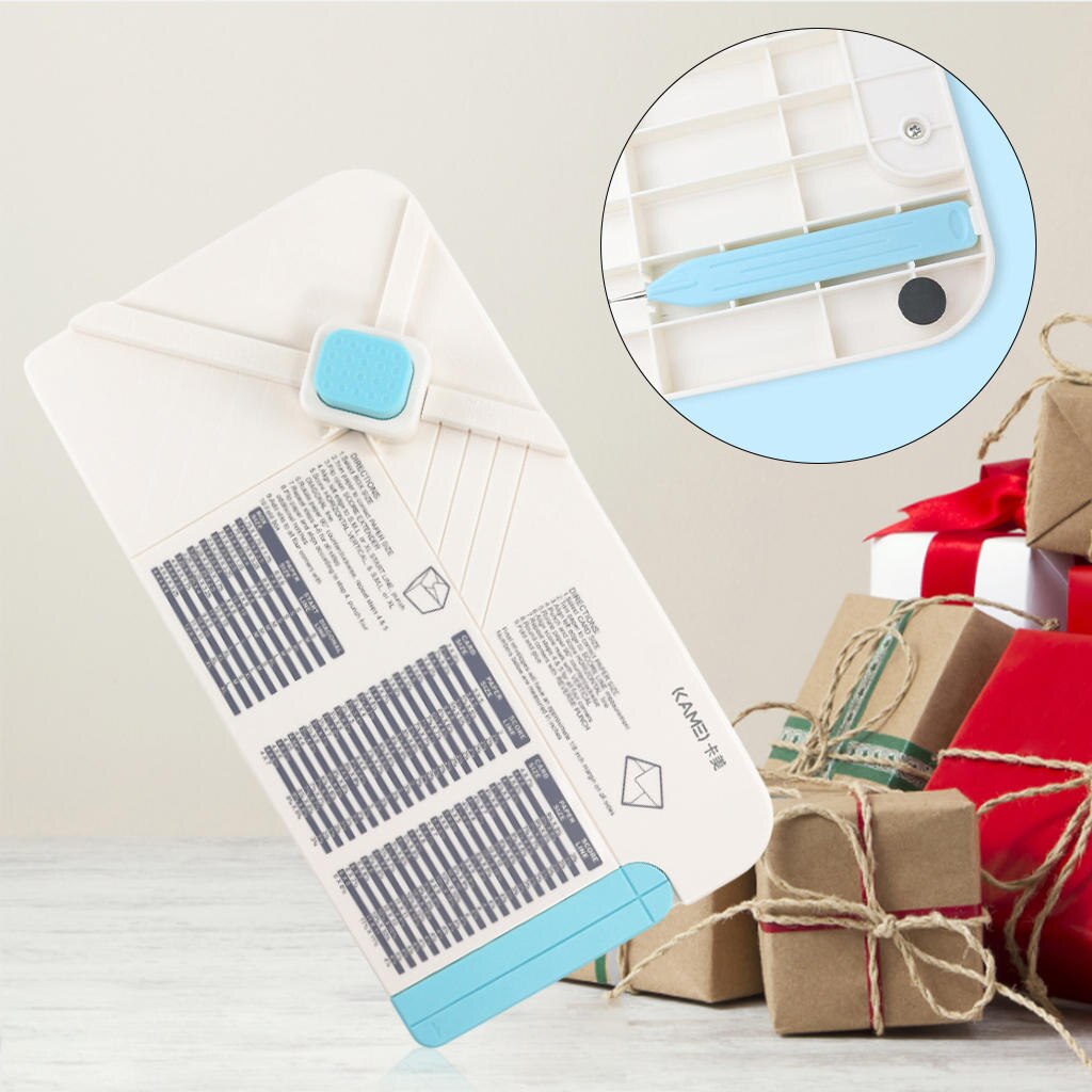 Envelope Punch Board Scoring Board Paper Mini Measuring Tool Score Board Scrapbooking For Origami Envelopes Folder