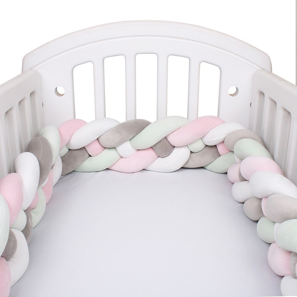 220CM nordisch Babybett flechten Stoßstange Art Zimmer Baby Bett umgeben Seite Beschützer freundlicher Schlafzimmer Dekoration Tour De zündete bebe Tresse: 14-220CM