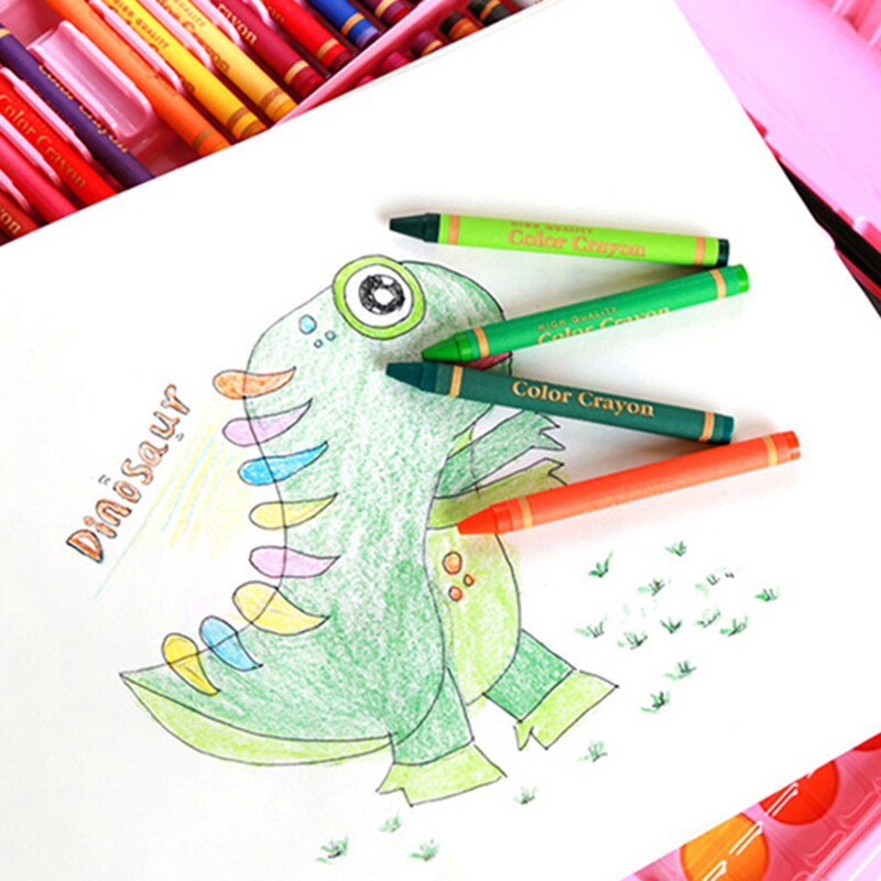Juego de pintura para niños, juego de lápices de colores al agua, pincel Pastel de aceite, herramienta de dibujo, Escuela de Arte, papelería, dibujo de guardería, 86 Uds.