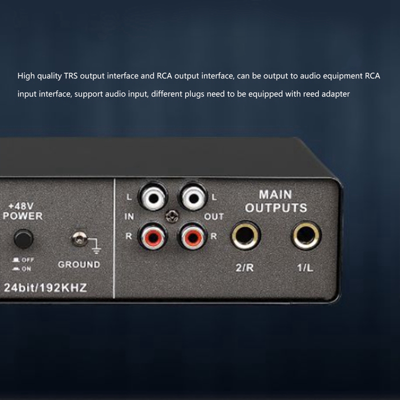 Sound Card Hi-Z Preamplification Converters With A Resolution Of 24 Bits / 192Khz Sound Card For Pc