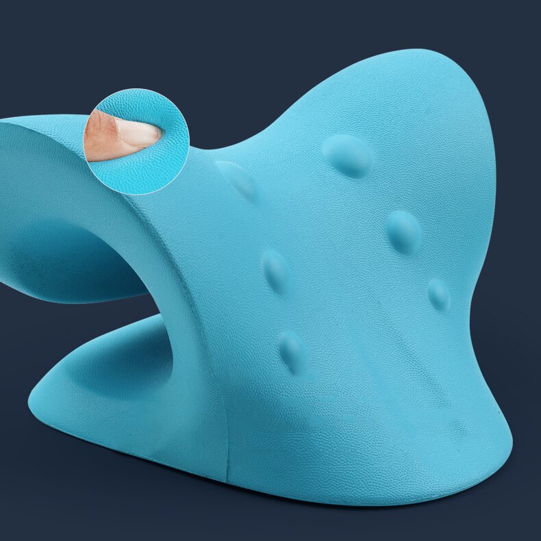 Aqumotic V-hals Kussen Schildpad Repair De Cervicale Wervelkolom Elasticiteit Comfortabele Foam Blauw Hoge Hals Ondersteuning Kussens Soft