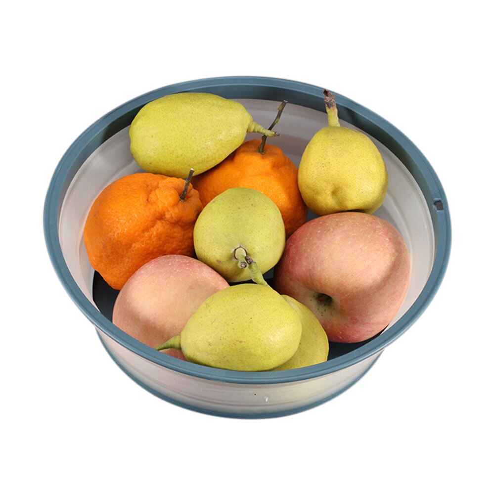 Microwave Splash-proof Cover, Collapsible Food Cover Hollow-out Drain Basket with Handle