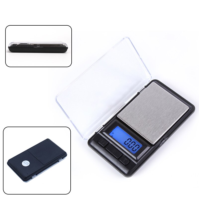 Minibáscula electrónica portátil para joyas, báscula de bolsillo, báscula Digital, pantalla de joyería, Escala de gramos de alta precisión de 100g/200g/500g