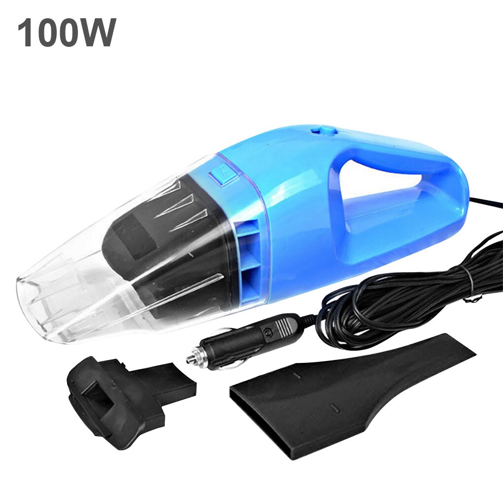 Aspirador de coche aspiradora de mano Mini aspiradora para coche Aspirateur 5Kpa poderoso aspiradoras Auto: Blue 100w