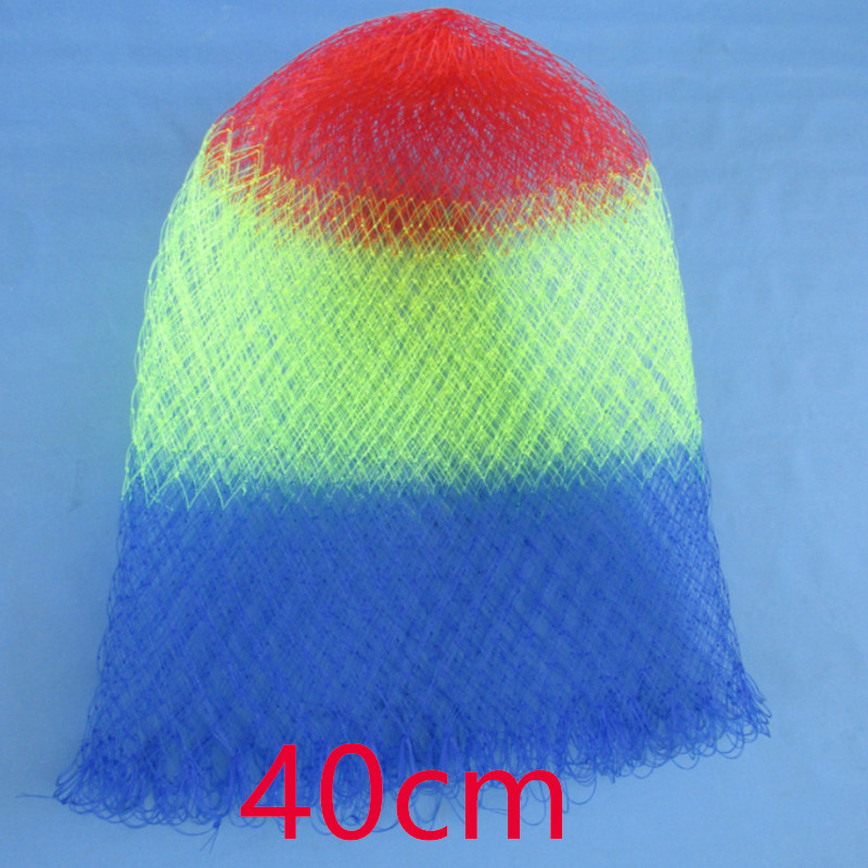 3 Sizes Nylon Fishing Nets Collapsible Fishing Tools Rhombus Mesh Hole Depth Folding Nylon Landing Dip Net: 40 cm