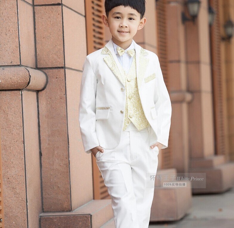 Conjunto de ropa para niños, traje de cumpleaños de informal, trajes formales de boda para niño, Blazers, conjunto de 5 uds. F 1004, venta al por menor