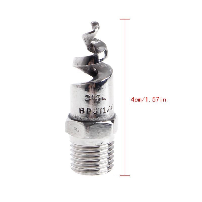 1/4 \ "1/2 \" Rvs Spiraal Kegel Verneveling Nozzle Spray Sprinklerkoppen K43D: 2