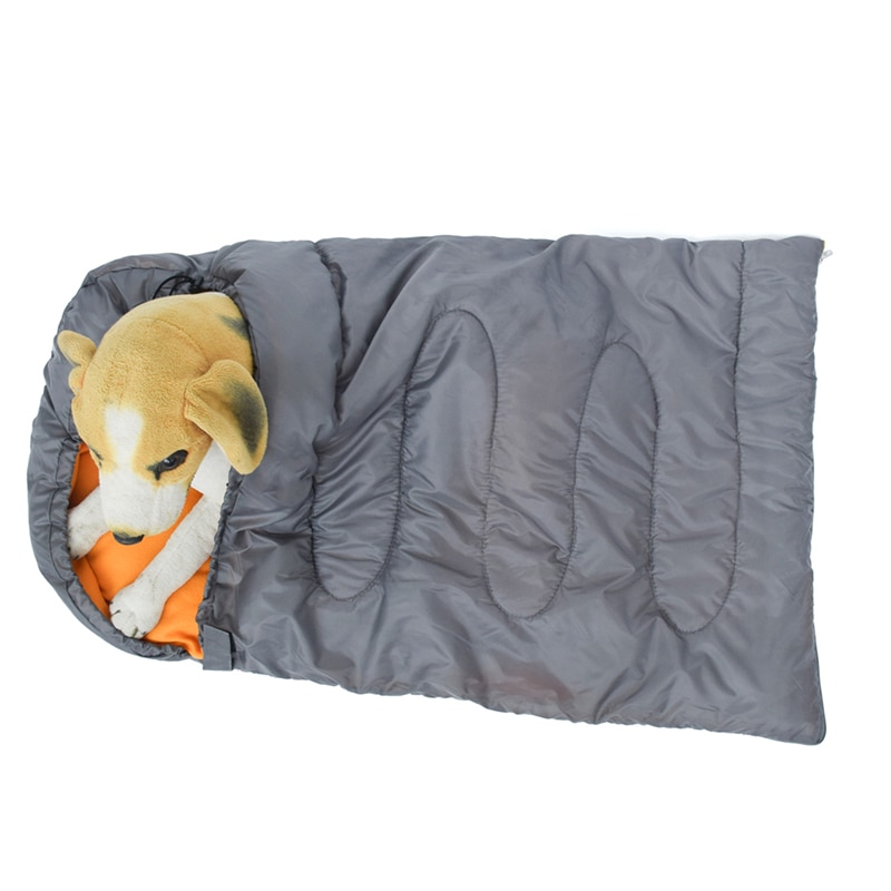 Saco de dormir para perros pequeños y grandes, estera de cama para acampar al aire libre, manta suave, cojín de tejido polar, colchón con bolsa de almacenamiento