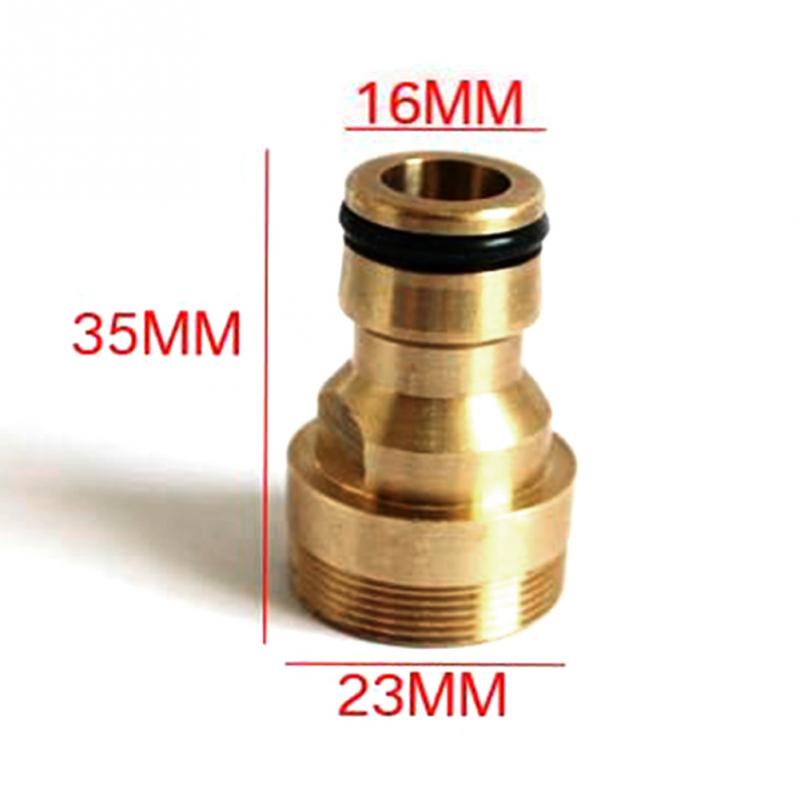 23MM Solid Brass Threaded Hose Water tube Connector Tube Tap Snap Adaptor Fitting Garden Outdoor For washing machine