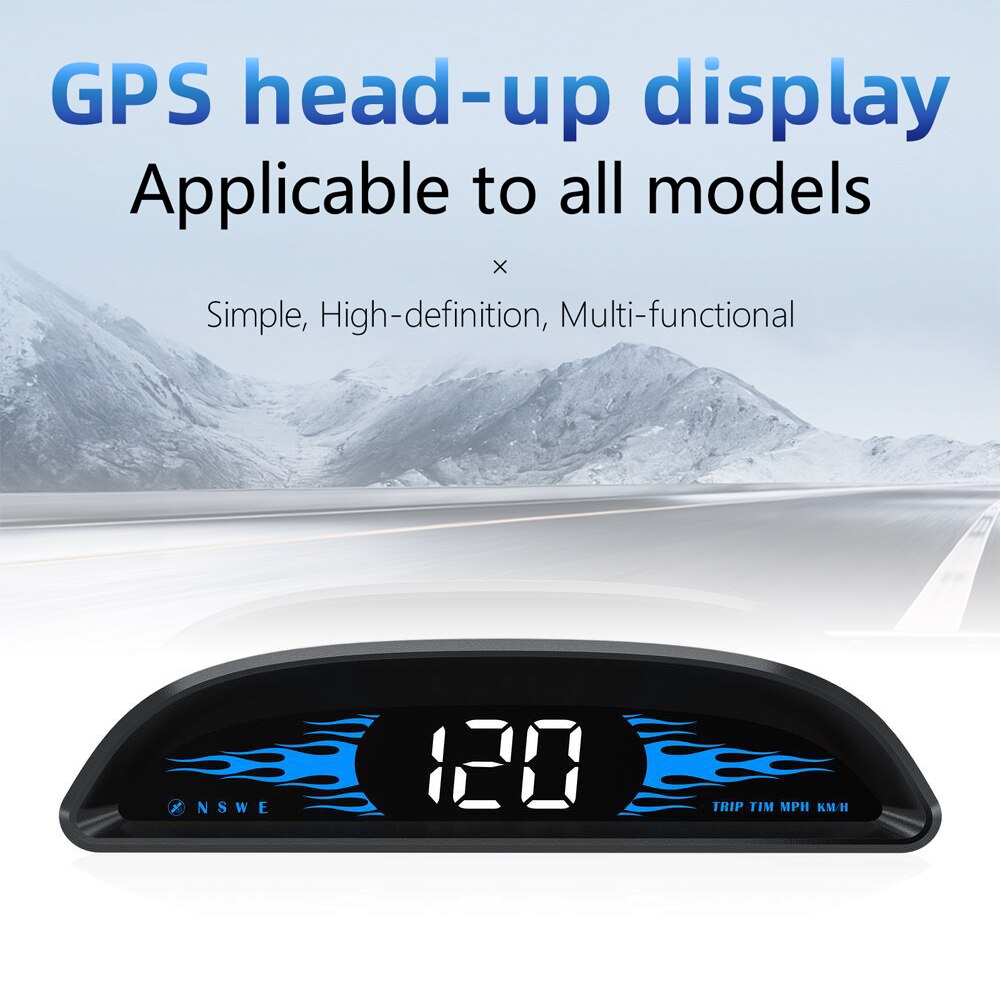 Universal Car HUD HD Head-up Display G2 Digital GPS Speedometer Direction Navigation Device