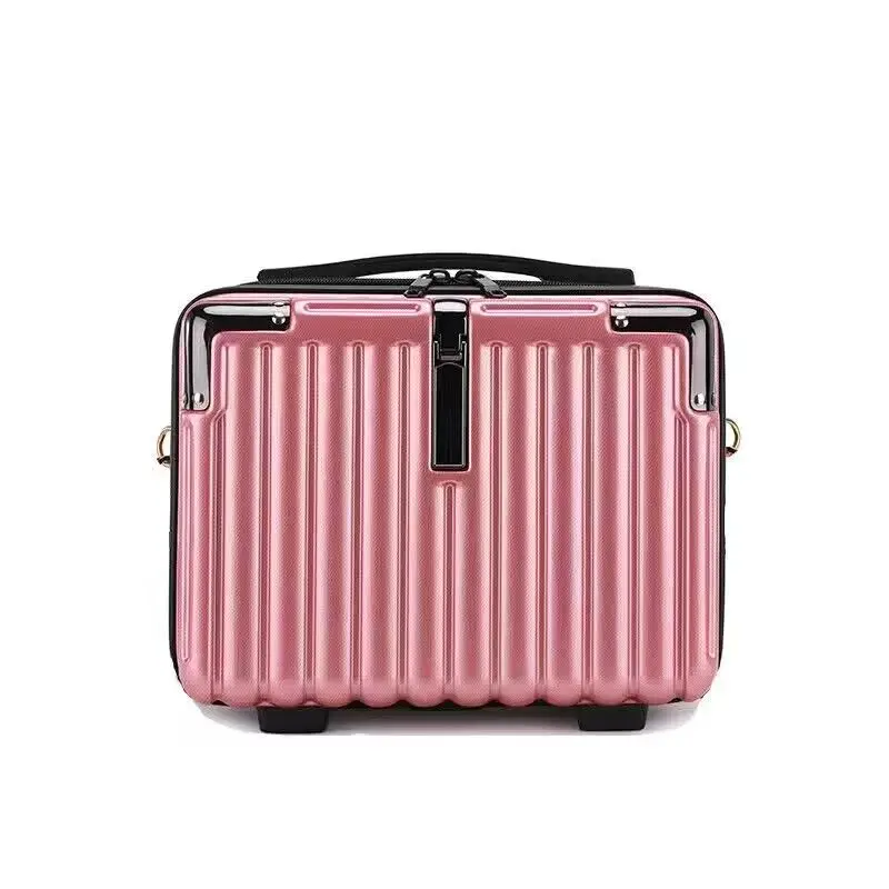 New Arrival walizka kosmetyczna przenośna mała walizka 4-calowa kosmetyczka Mini urocza walizka kosmetyczka WT663: Srebrny