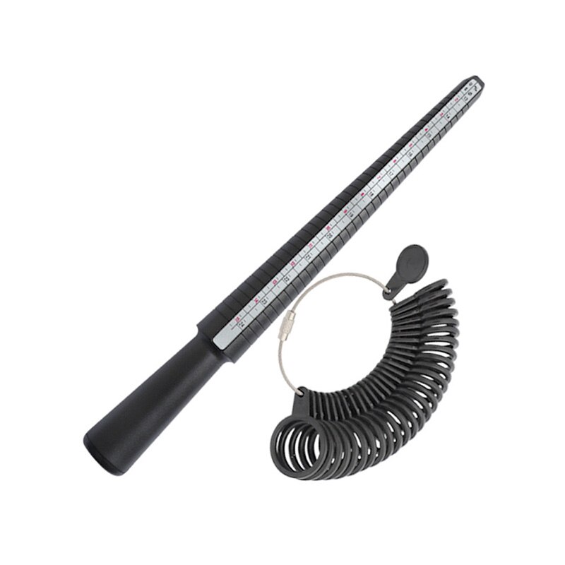 Smykker værktøjer ring størrelse dorn stick finger gauge ring måling smykker værktøj sæt ring størrelse smykker værktøjer: 9