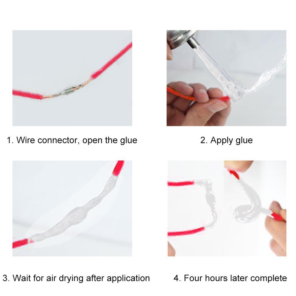 1Pcs 30/50ML Liquid Insulating Tape Electronic Temperature Rubber Agent Resistant High Sealant Glue Silicone Sealing Fi F5I4