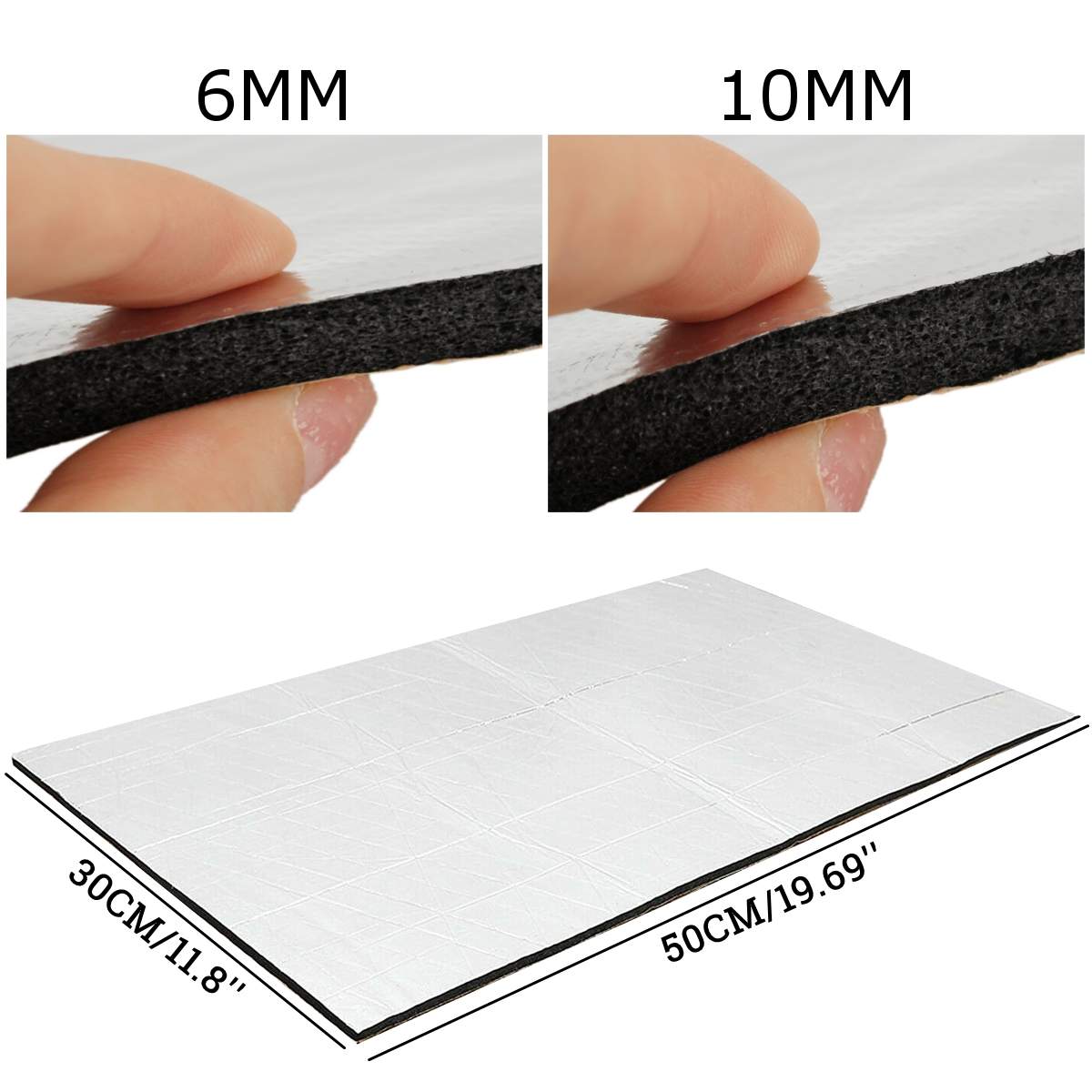 Bouclier sonore de voiture 6mm/10mm, insonorisant, isolation thermique, insonorisation, tige en mousse, tampon d&#39;isolation thermique