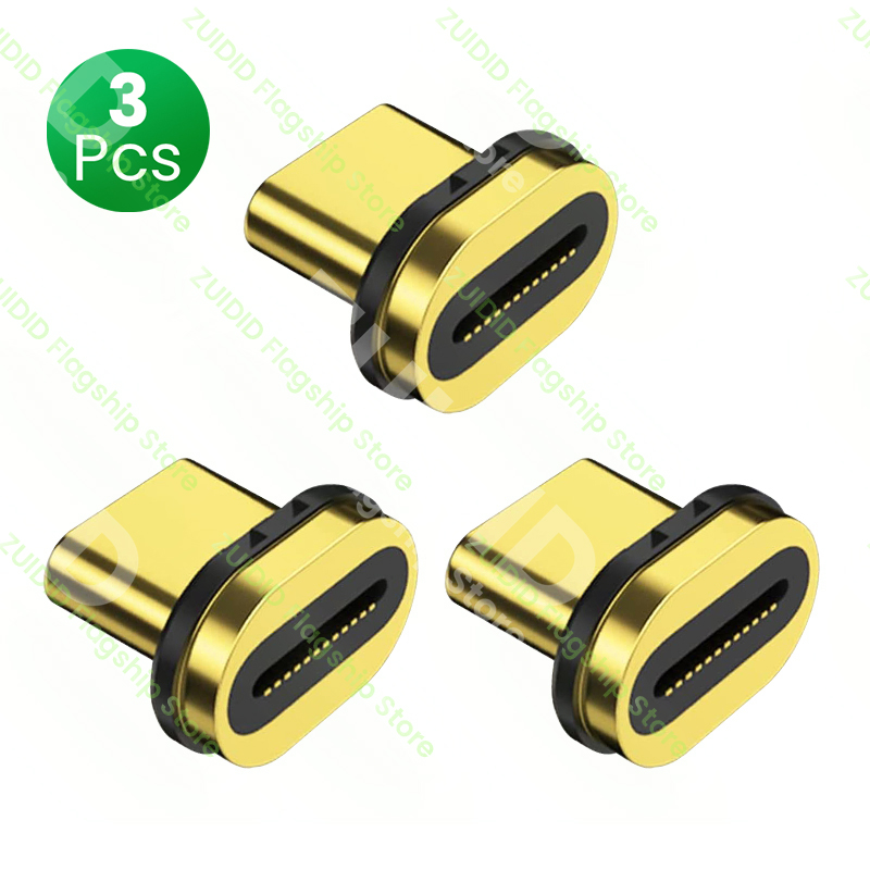 3/5/10Pcs 24-Pin USB Type C Magnetic Cable Adapter For USB4.0 Magnetic Adapter Mobile Phone Dust Plugs Magnetic Tips Converter