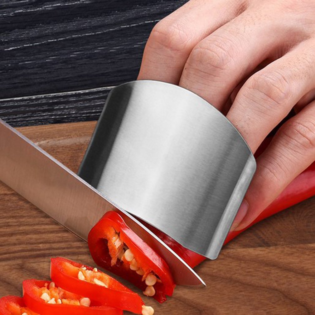 Stainless Steel Finger Guard Kitchen Accessories Hand Knife Cutting Guard Safe Slice Tool Single Double Finger Optional