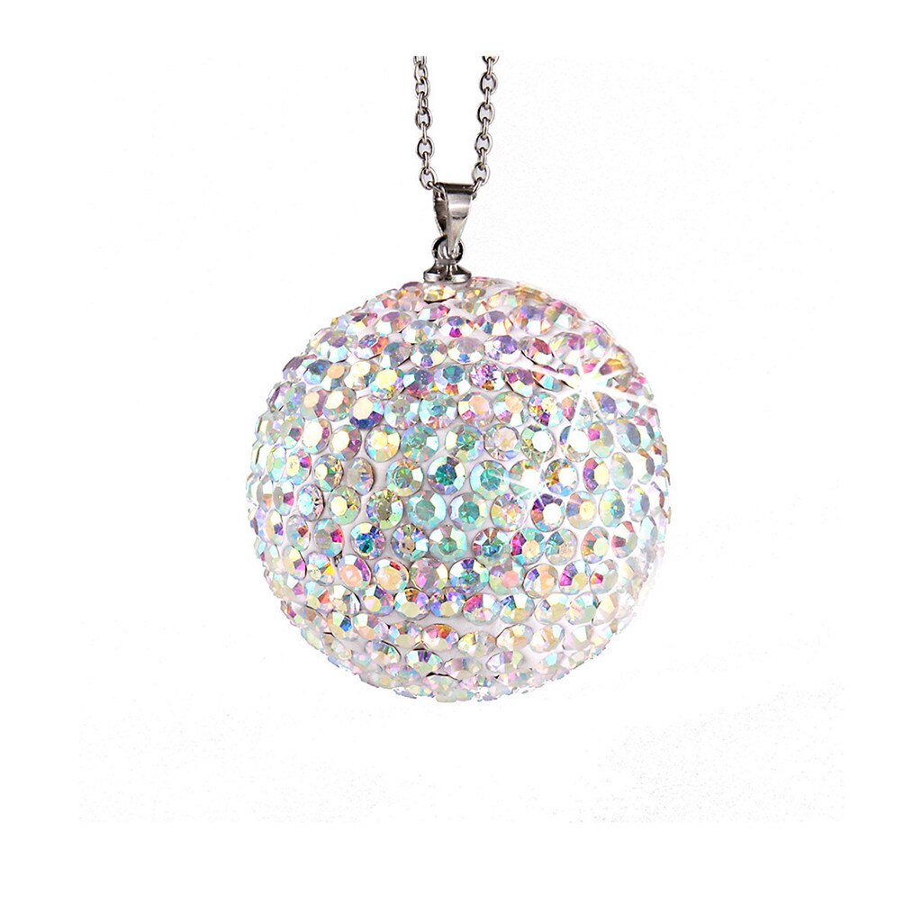 Auto Accessoires Auto Achteruitkijkspiegel Hanger Auto Charm Bling Crystal Bal Ornament Opknoping Auto Accessoires: Multicolor
