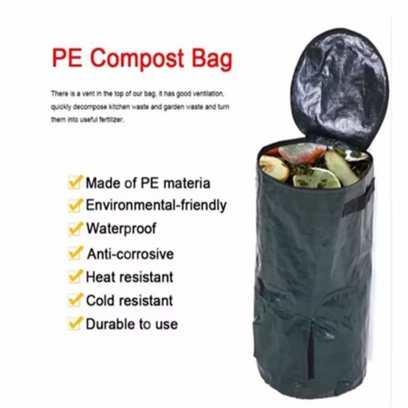 Organic Compost Bag Fruit Trash Can Kitchen Waste Fermentation Waste Collector Storage Disposal Composting Machine Garden Holder
