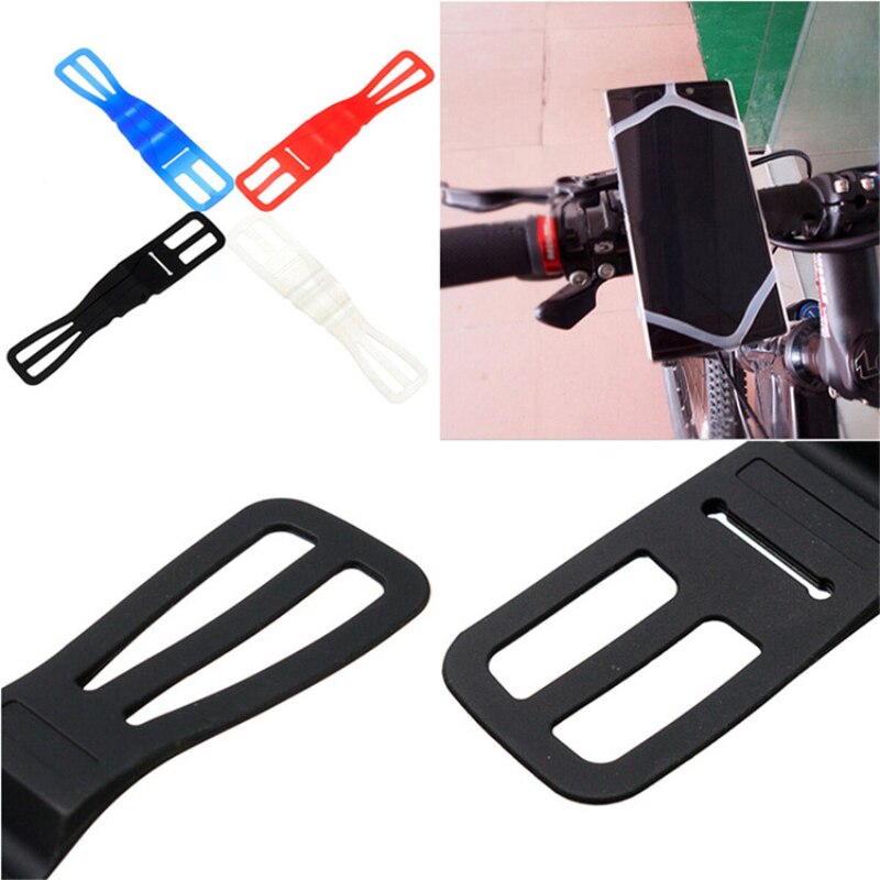 Correa de silicona para teléfono móvil, soporte para teléfono móvil para manillar de Smartphone, accesorios de bicicleta 1 unidad