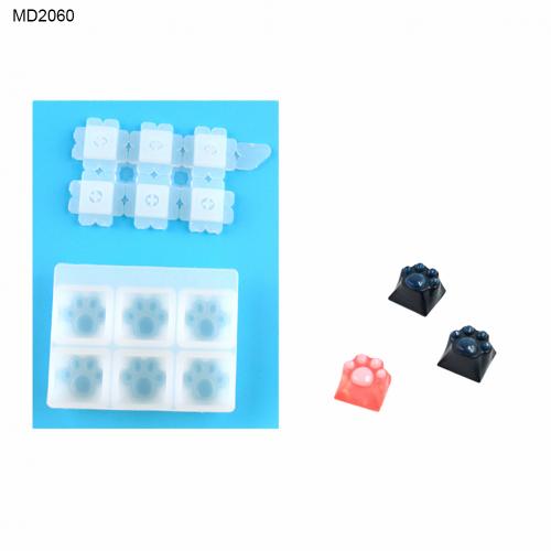 1 Set DIY Mechanical Keyboard Key Cover Cap Silicone Mold Epoxy Mould Craft Tool: MD2060