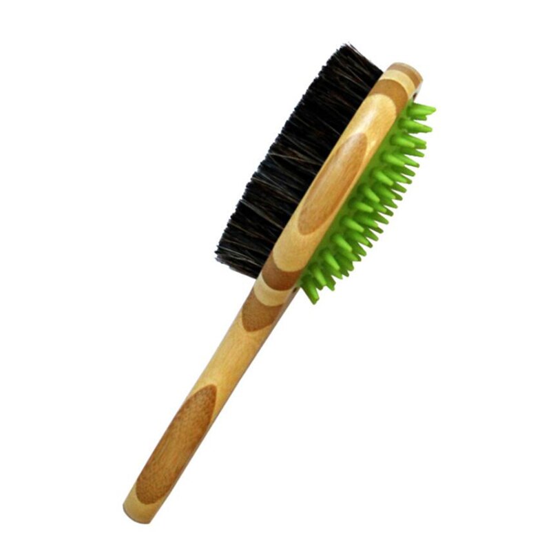 Brosse à shampoing pour chien et chat, peigne de Massage, accessoire de toilettage, de bain, poils courts, en caoutchouc de Silicone souple, outil de nettoyage: Default Title