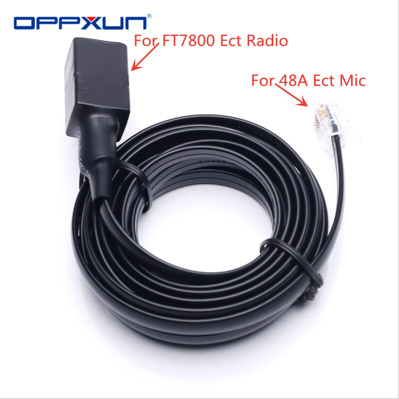 OPPXUN 3m/9.8ft cavi di prolunga per microfono a mano con separazione rimovibile a 6 Pin per Radio Yaesu FT7800, FT7900, FT8800, FT8900