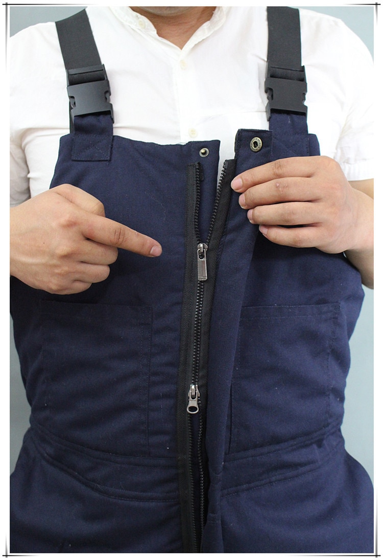 Monos gruesos de invierno para hombre, ropa de trabajo, uniformes resistentes al desgaste, a prueba de frío, para reparador de trabajadores
