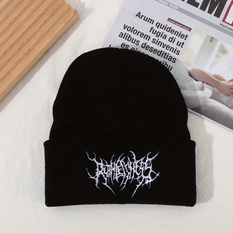 Bonnets Gothiques pour Homme et Femme, Gothique, Punk, Garde au , 100% Coton, à la , Collection Hiver: Black