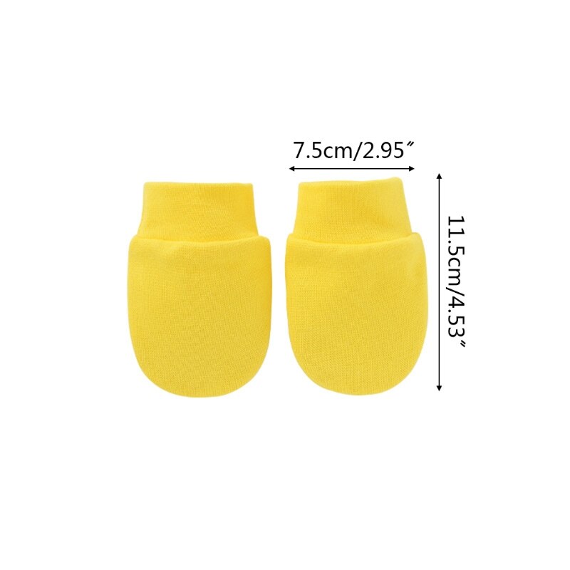 1 Pair Baby Anti Scratching Soft Cotton Gloves Newborn Protection Face Scratch Mittens Infant Handguard