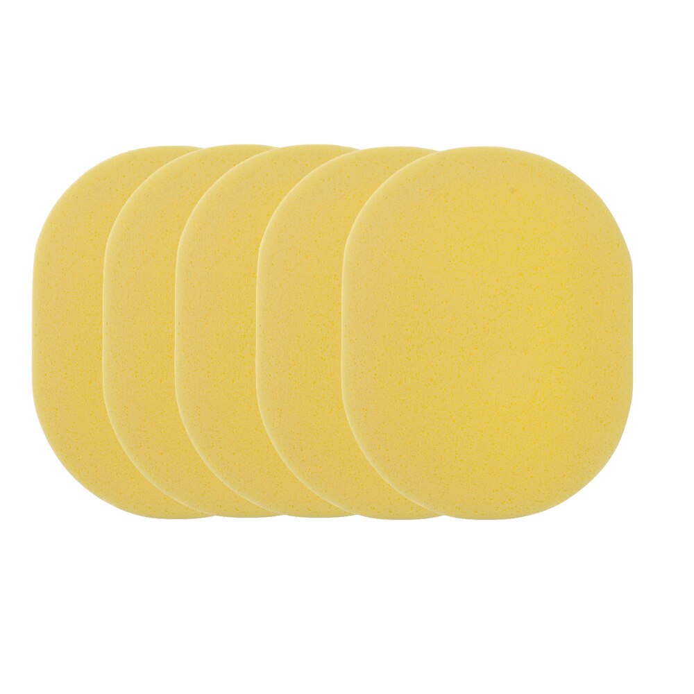 Esponja suave de 5 piezas para limpieza Facial, almohadilla de limpieza , exfoliante de Color aleatorio, herramienta cosmética: yellow