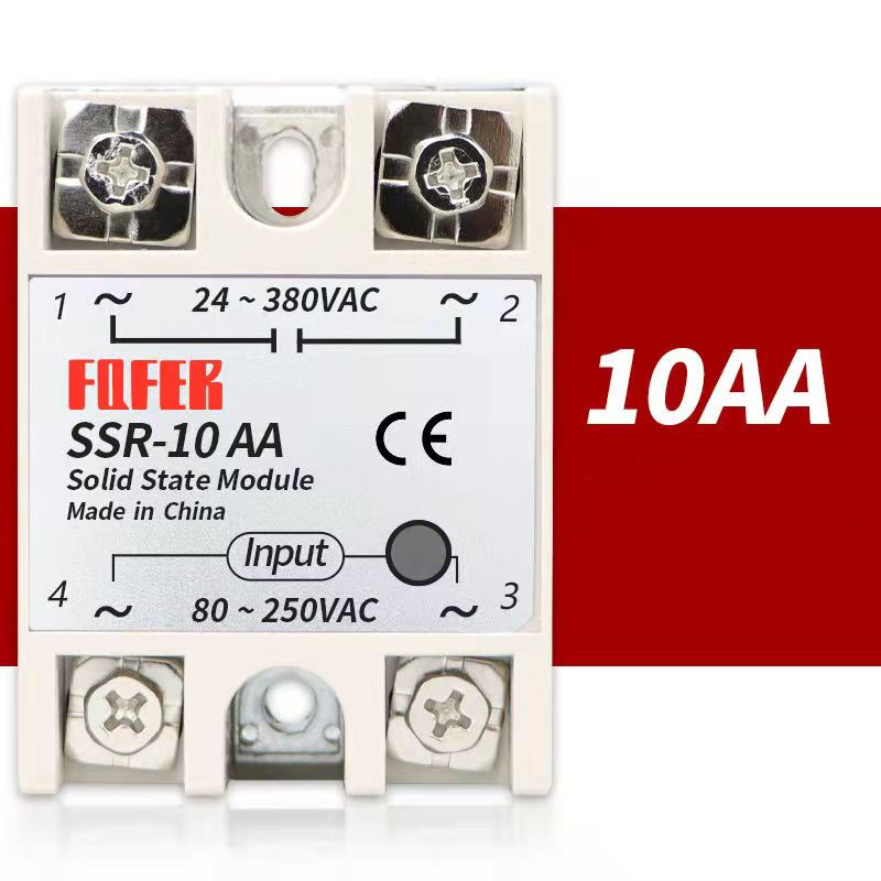SSR-10AA SSR-25AA SSR-40AA 10A 25A 40A Solid State Relais Module 80-250V Ingang Ac 24-380V ac Output: SSR-10AA
