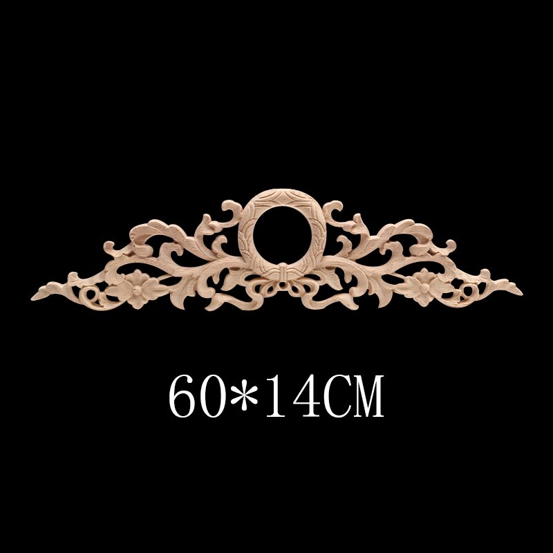 Europese Decal Houtsnijwerk Massief Houten Deur Hart Bloem Home Decoratie Retail En Hout Mouldings Hout Applique Muren: C44-4
