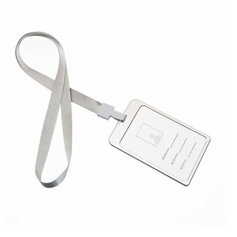 Aluminiums navnekortholdere med lanyard business arbejdskort id badge lanyard holder lodret metal id business case