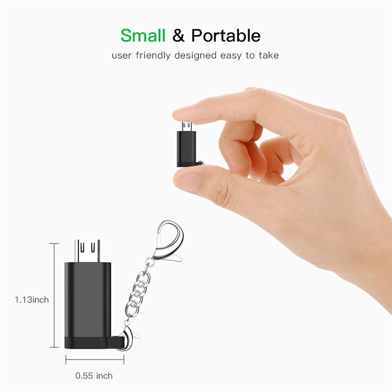 Micro USB male naar Type-C vrouwelijke Converter USB OTG Data MINI USB Adapter Kabel Adapter voor Samsung xiaomi Huawei