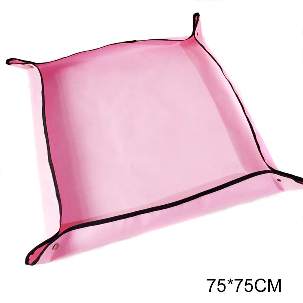 Tuin Patio Plant Potgrond Mat Tuinieren Transplanteren Waterdicht Pad Outdoor D1: Pink 75x75cm