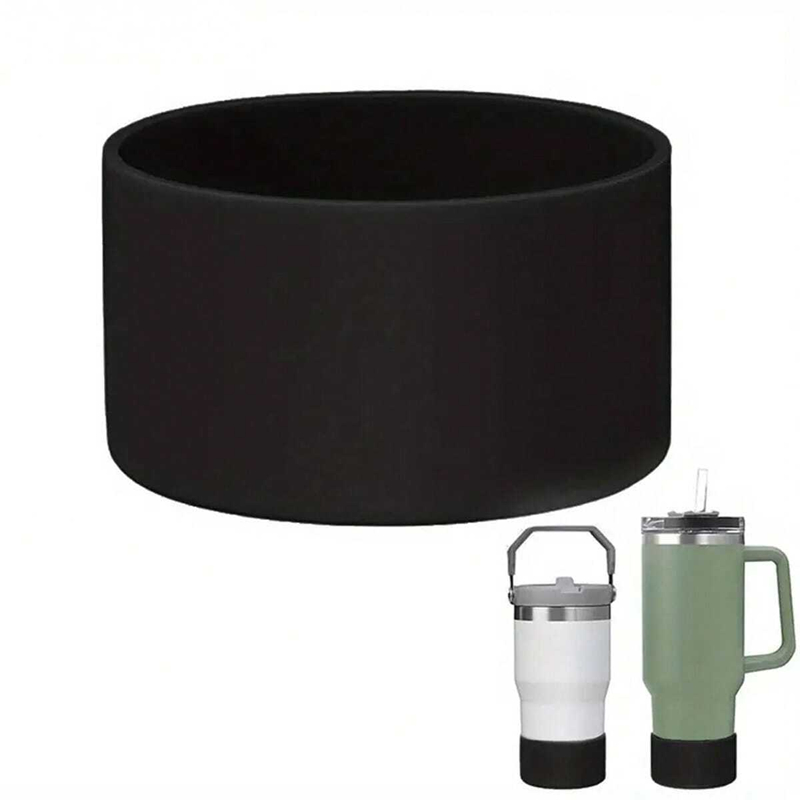 1/2PC 7,5 cm taza de silicona parte inferior de bota funda protectora antideslizante para Stanley 40oz vaso termo taza 30oz botella de agua: Opaco