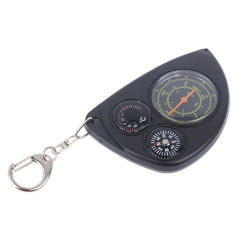Tragbare draussen Kilometerzähler Multifunktions Kompass Curvometer Mit Entfernungsmesser Karte Kilometerzähler Thermometer Keychain