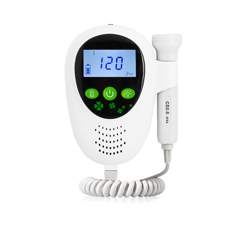 Moniteur de fréquence cardiaque Doppler foetal à ultrasons détecteur de  coeur portable pour bébé détecteur de battement cardiaque prénatal