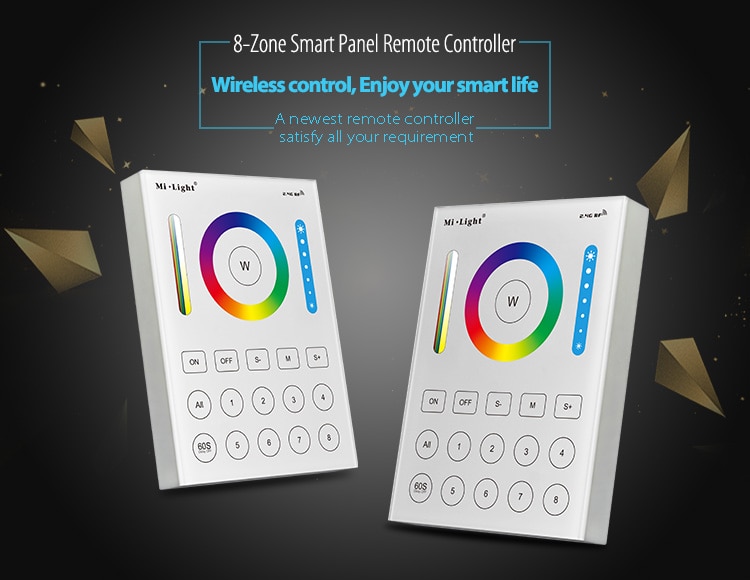 Miboxer smart touch panel dæmpbar dæmpning/ct/rgb/rgbw/rgb+cct led strip lys controller 2.4g trådløs fjernbetjening  p1/p2/p3/t1/t2/t3