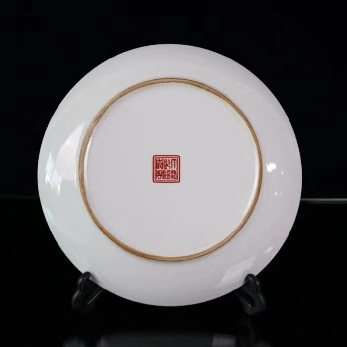 Jingdezhen Keramiek Luxe Decoratieve Plaat Opknoping Plaat Pastel Sat Moderne Woninginrichting Ambachten