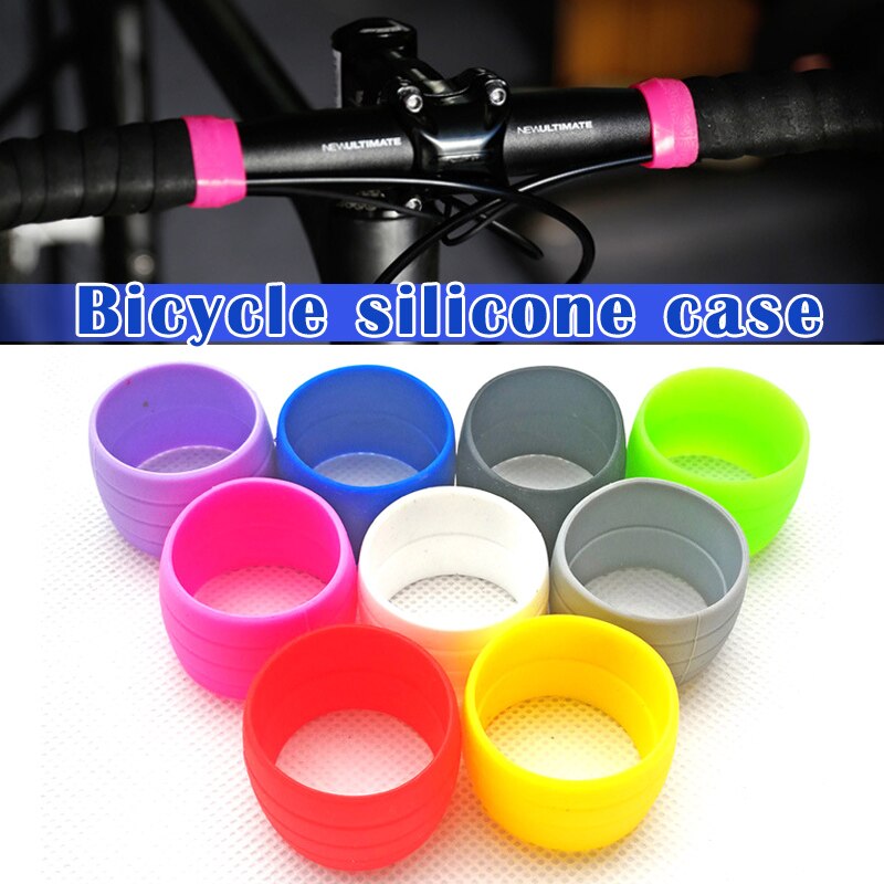 1 Paar Fahrrad Silikon Gummiband Befestigungs Ring Anti-Überspringen Stecker Wasserdichte Tragen Beständig BüGel Silikon Schleifen für Straße Fahrrad Bar Band YS-Kaufen