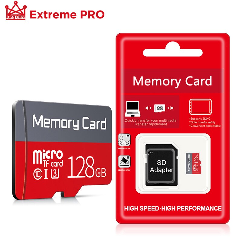 Micro sd kortti 8gb 128gb 64gb sdhc muistikortti nopea 16gb 32gb sdhc flash sd kortti älypuhelimeen + vähittäismyyntipaketti: 128gb