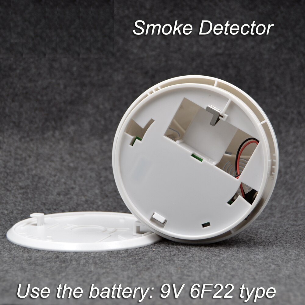 433MHZ Wireless Fire Alarm Sensor Fire Protection Smoke Detector for Indoor Kitchen Home Alarm Security System