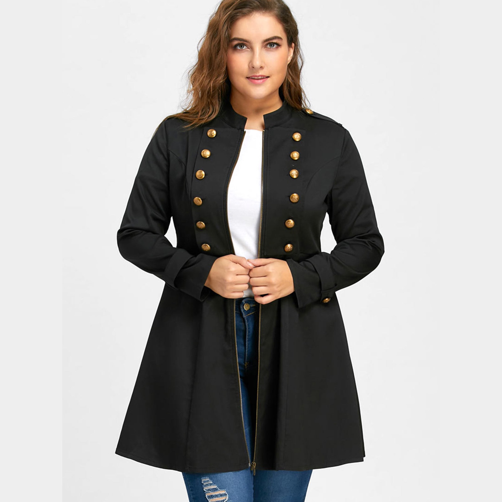 Wipalo Brand Plus Size Double Breasted Flare Lange Winter Vest Vrouwen Trenchcoat Oversize Grote Maat Jassen