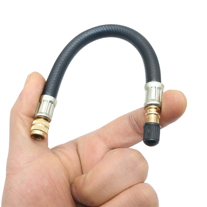 Vário trançado flexível mangueira de pneu válvula de borracha inflável mangueira fio de aço rodas carro pneu válvula hastes extensões tubo adaptador