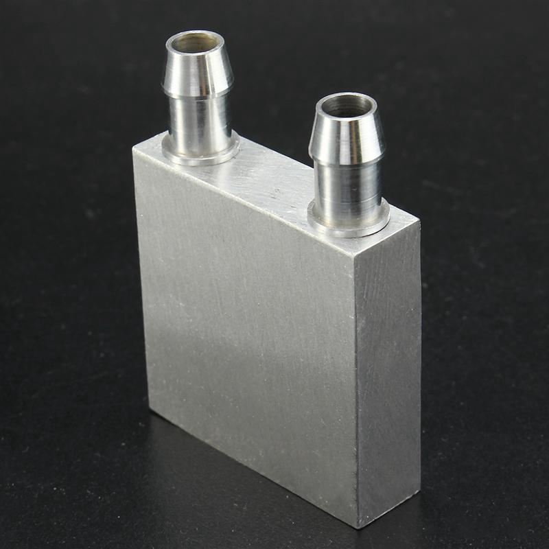 Primary Aluminum alloy Water Cooling Block 40x40mm for Liquid Water Cooler Heat Sink System Silver Use For PC Laptop CPU