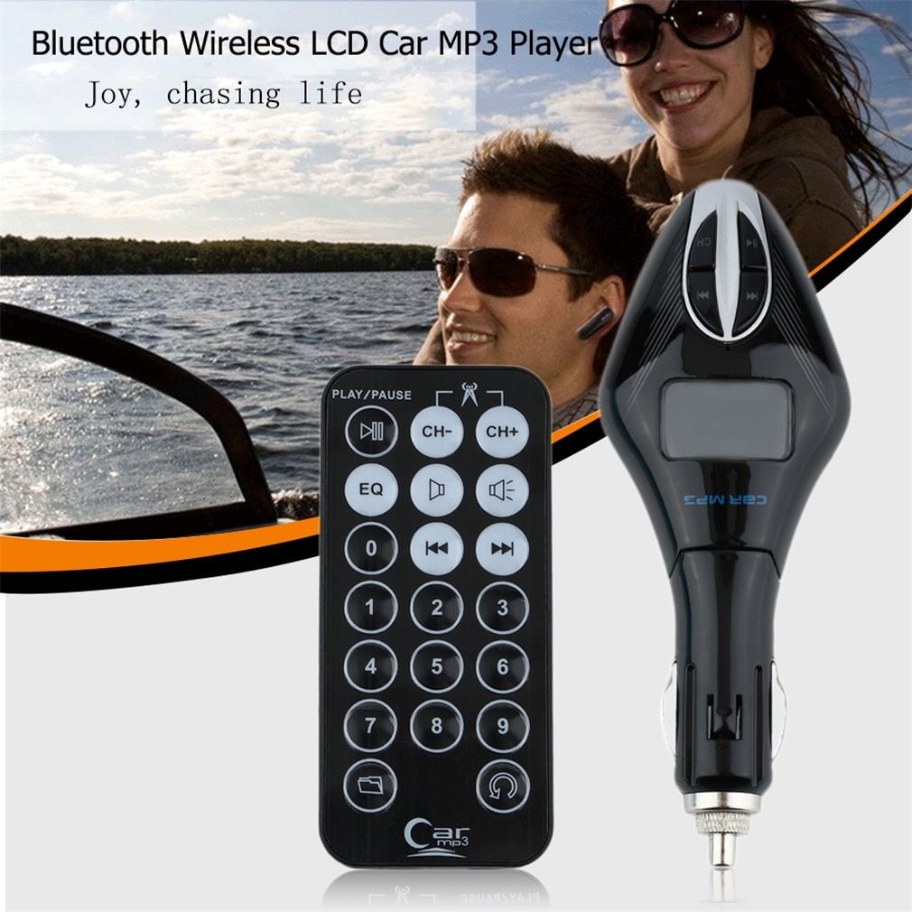 Universal 1 Sets Car Styling Wireless LCD Car MP3 Player Kit Handsfree FM Transmitter Modulator
