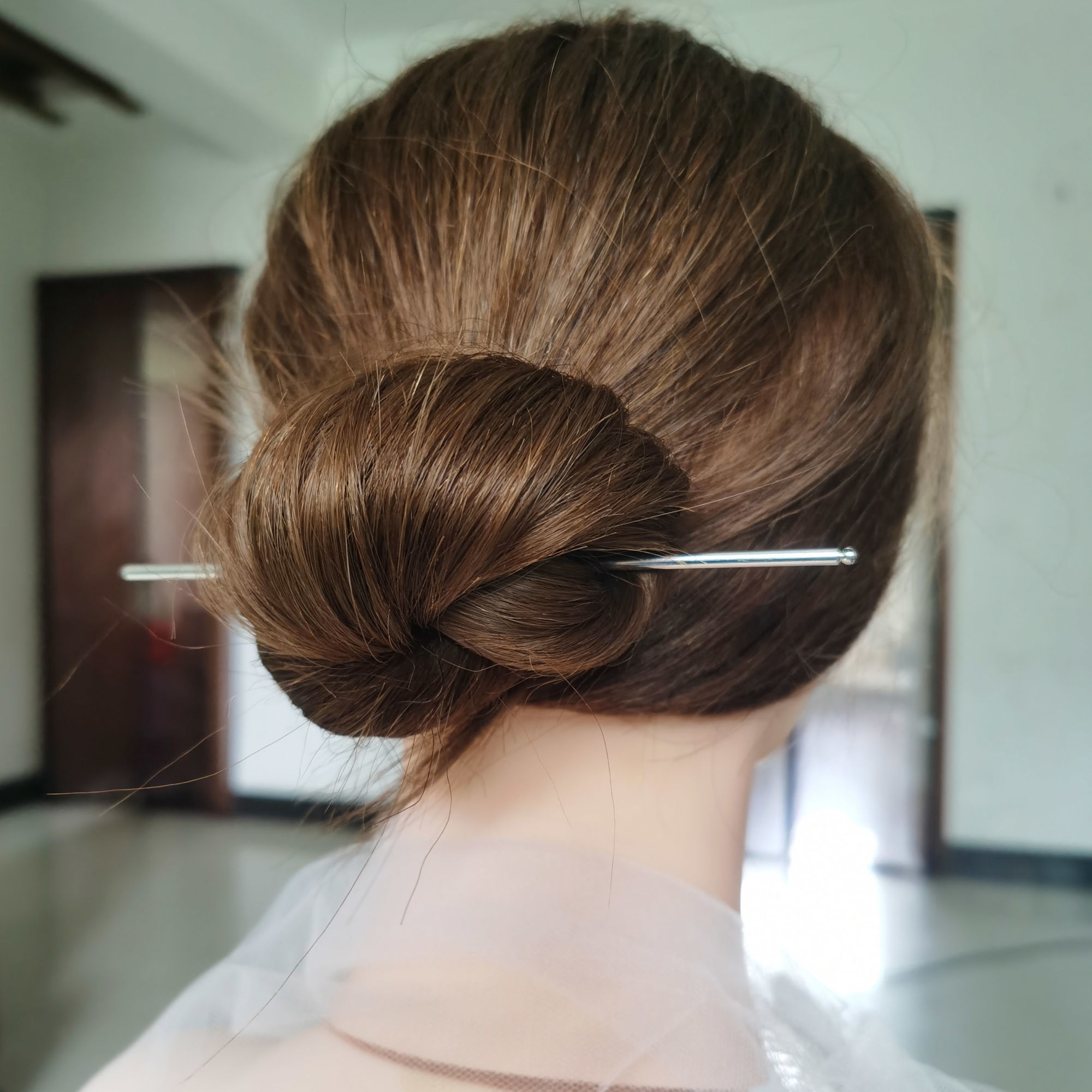 Nuevos palillos chinos Hanfu para el cabello, horquillas con borlas de Metal Vintage, pinza para el cabello para mujer, tocado de boda, accesorios de joyas para el cabello: Rosa