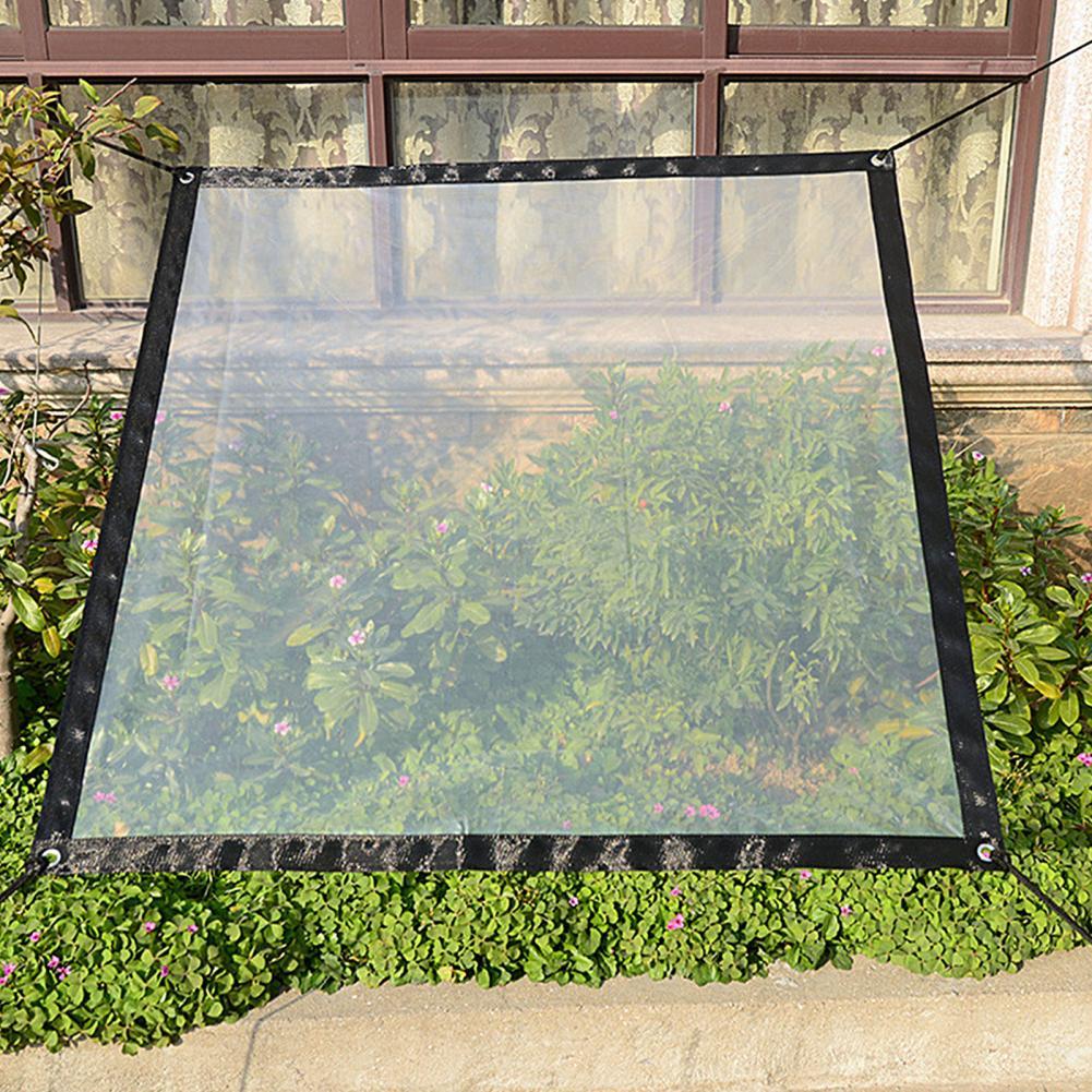 Garten Windschutzscheibe transparent Flugzeug Film Regendicht Baldachin Vogel nachweisen Schild Tuch garten zubehör jardin